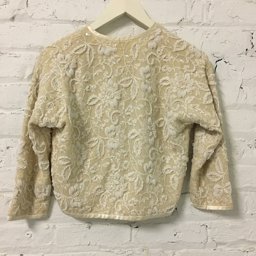 Embroidered Lace Cardigan - Picture 5 of 10